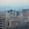Tehran skyline at dusk
