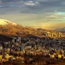 Tehran skyline at dusk